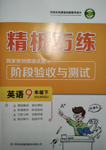 2023年精析巧练阶段验收与测试九年级英语下册通用版