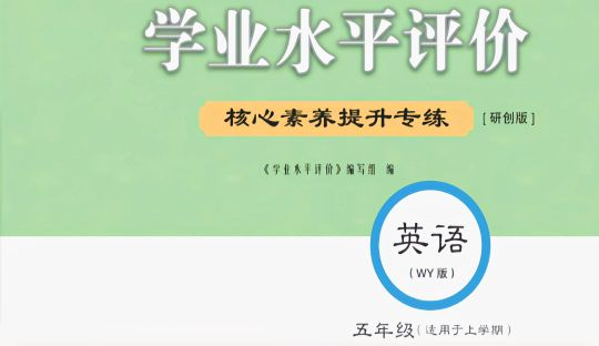 2023年学业水平评价核心素养提升专练五年级英语上册外研版