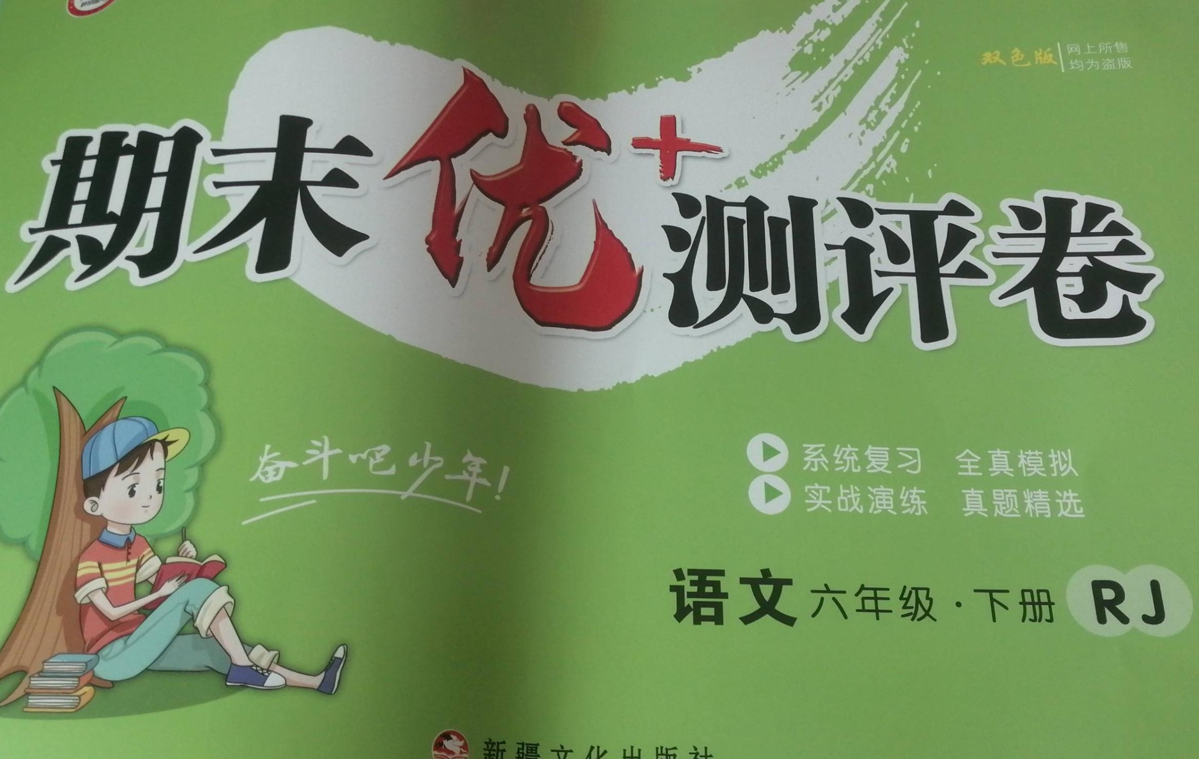 2023年期末优+测评卷六年级语文下册人教版