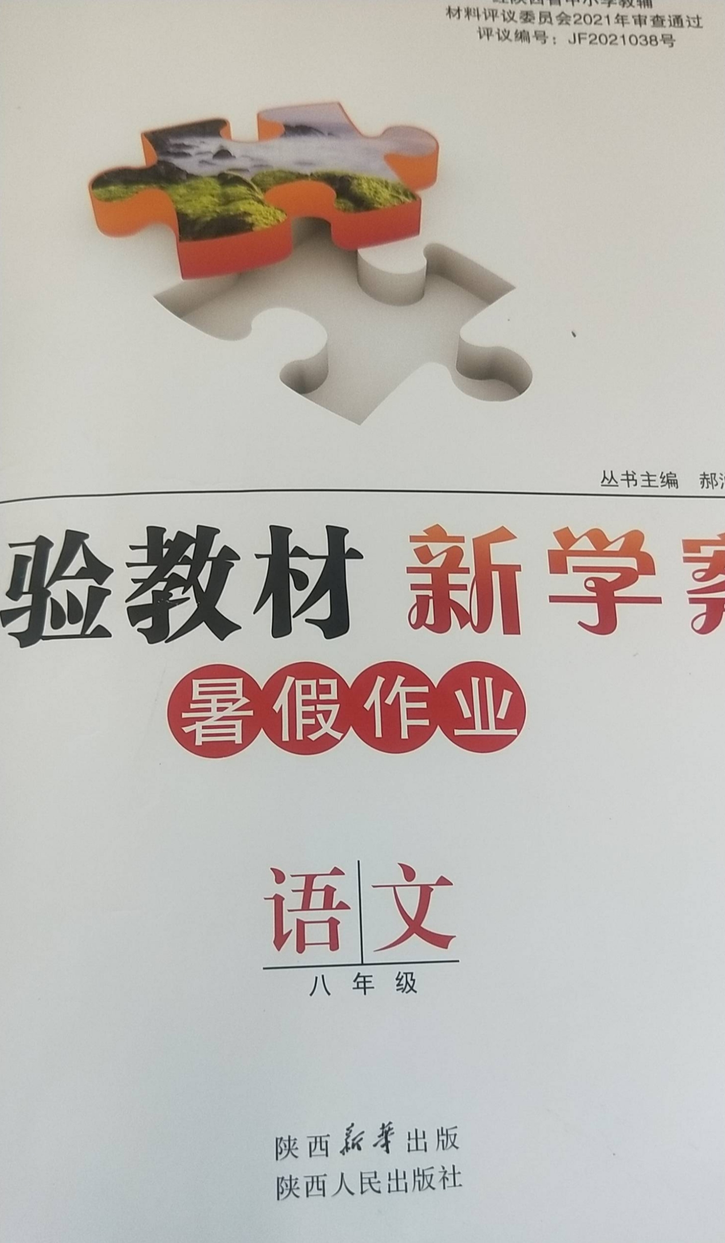 2023年暑假作业实验教材新学案八年级语文全册通用版