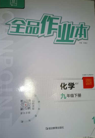 2024年全品作业本九年级化学下册科粤版