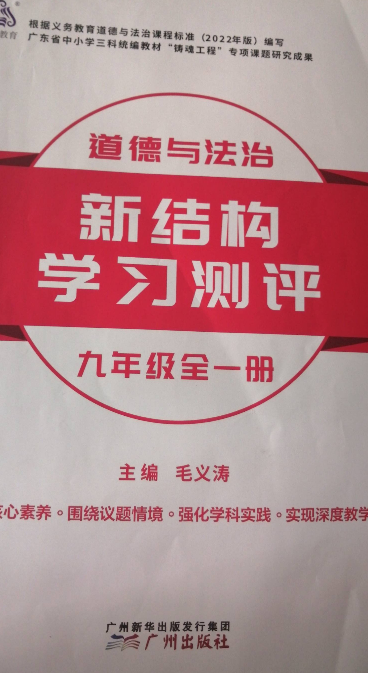 2024年新结构学习测评九年级政治全册通用版