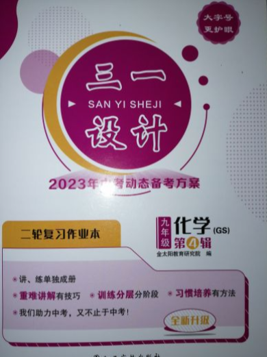 2023年三一设计九年级化学下册甘肃专版