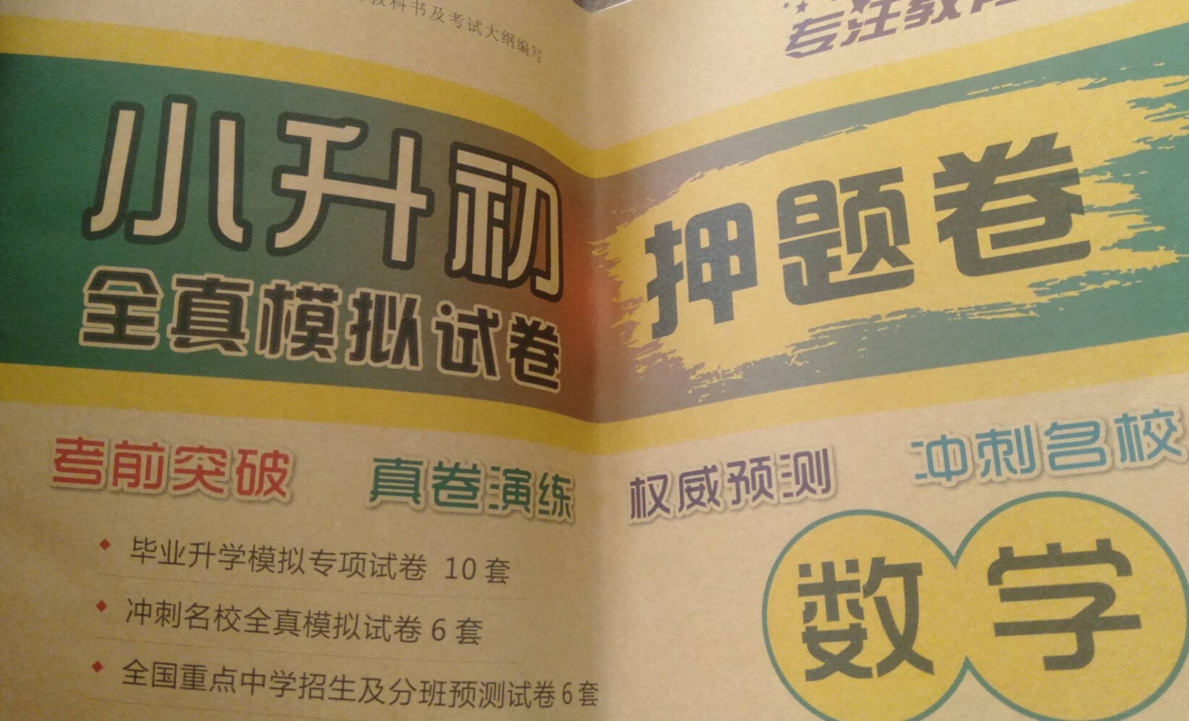 2023年小升初押题卷小学数学全册通用版