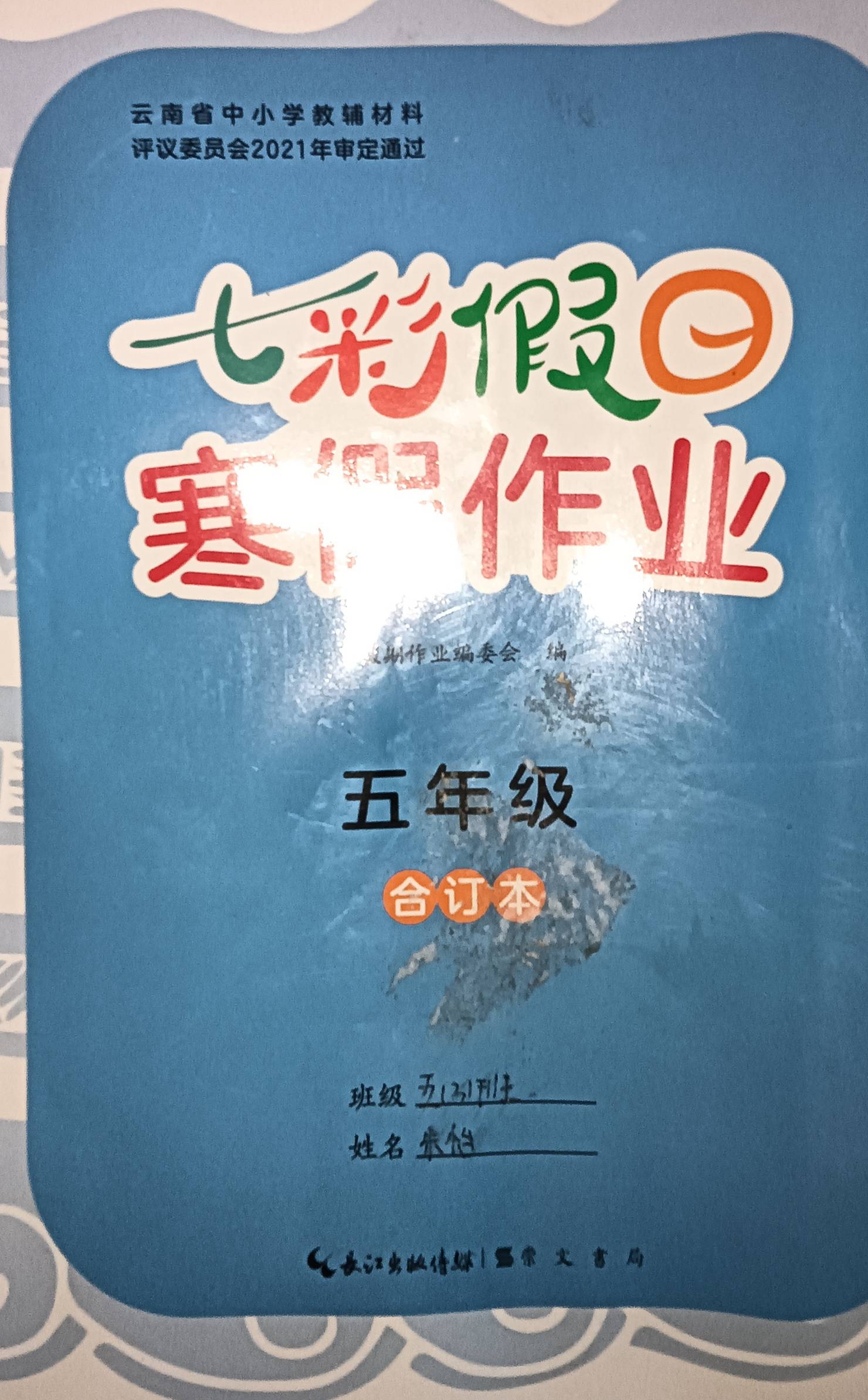 2024年七彩假日寒假作业五年级全册通用版