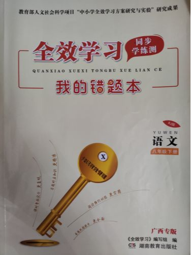 2023年全效学习学练测八年级语文下册人教版广西专版