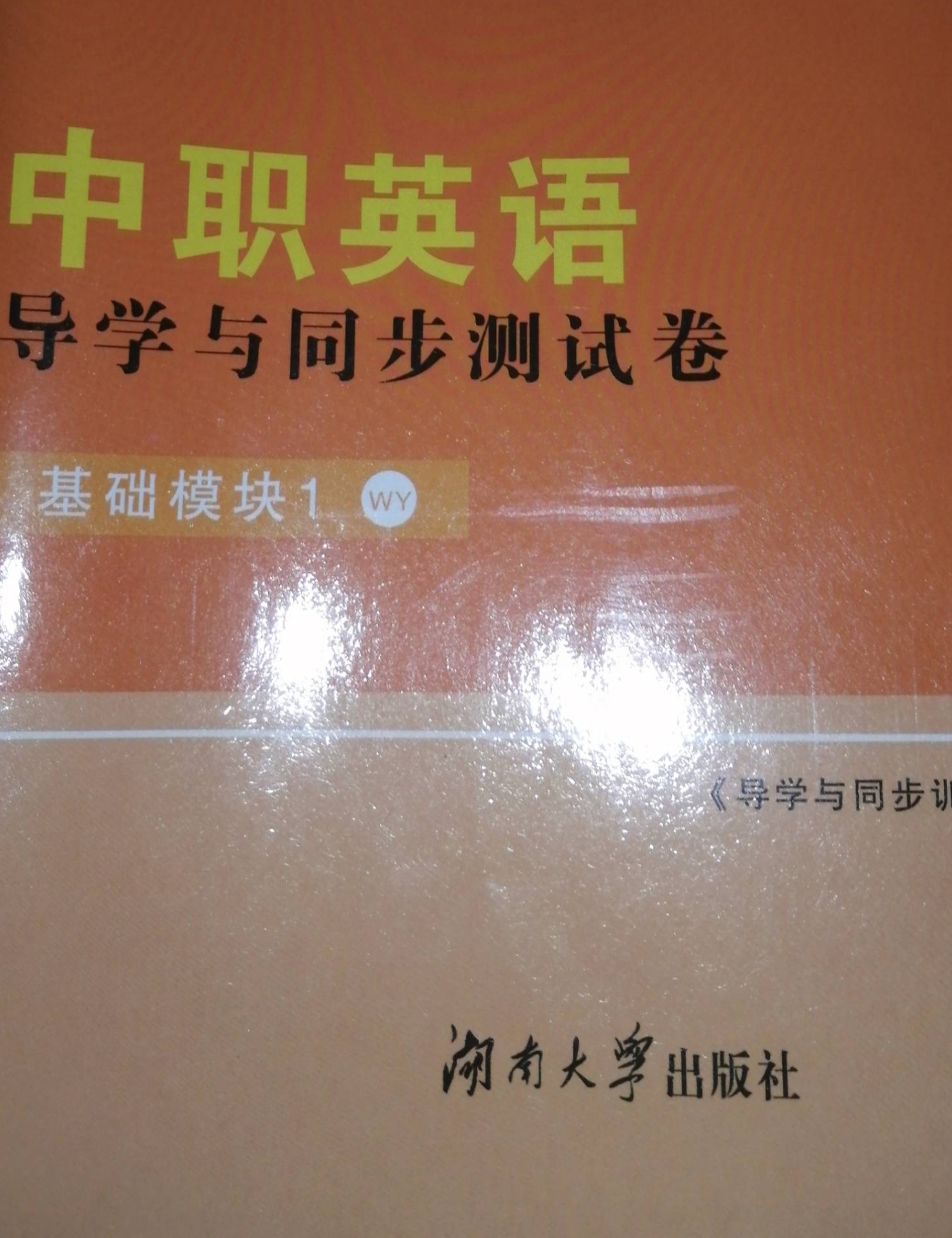 2023年导学与同步测试卷 基础模块1中职英语全册外研版