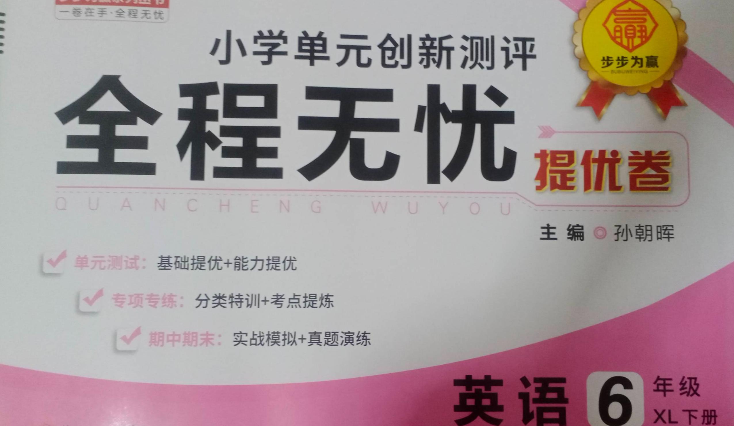 2023年全程无忧六年级英语下册XLB