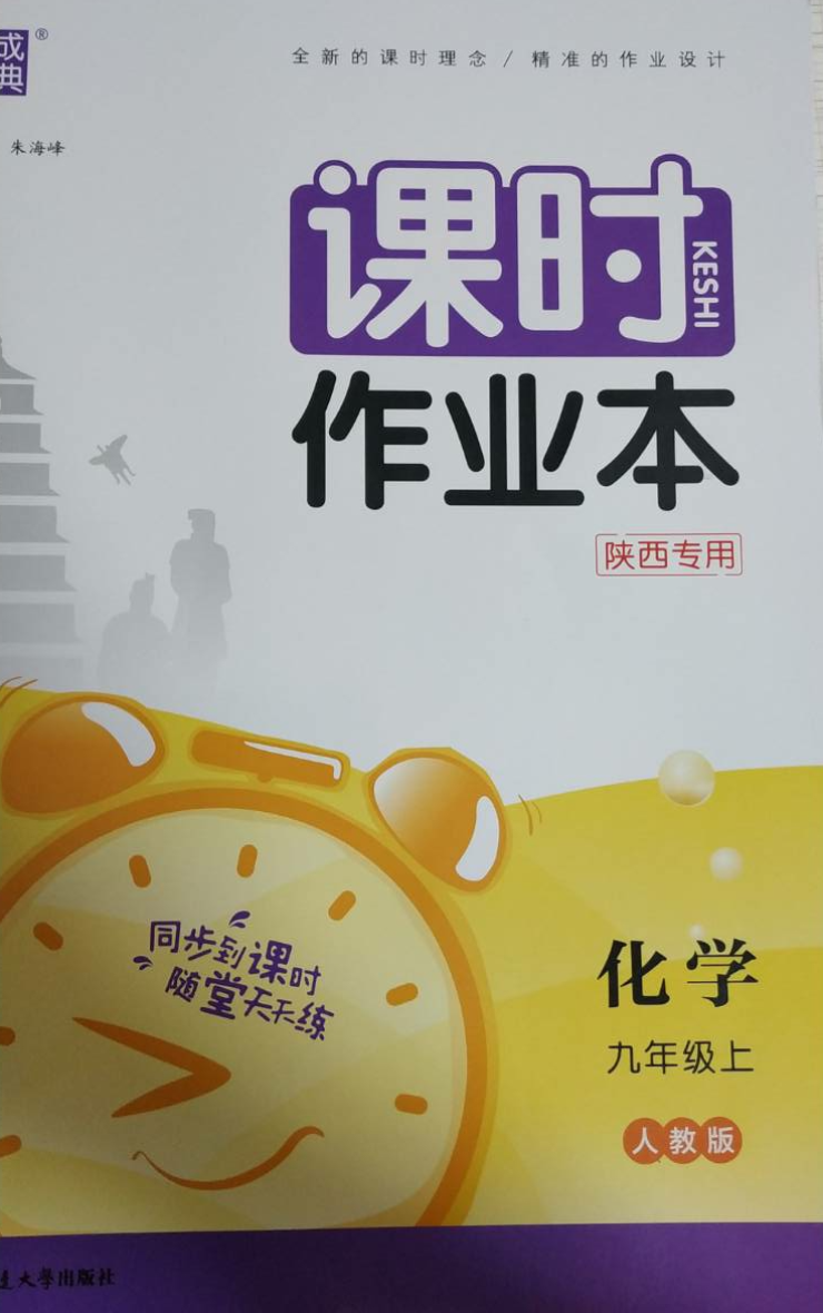 2023年课时作业本九年级化学上册人教版陕西专版
