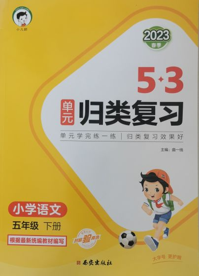 2023年5·3单元归类复习五年级语文下册人教版