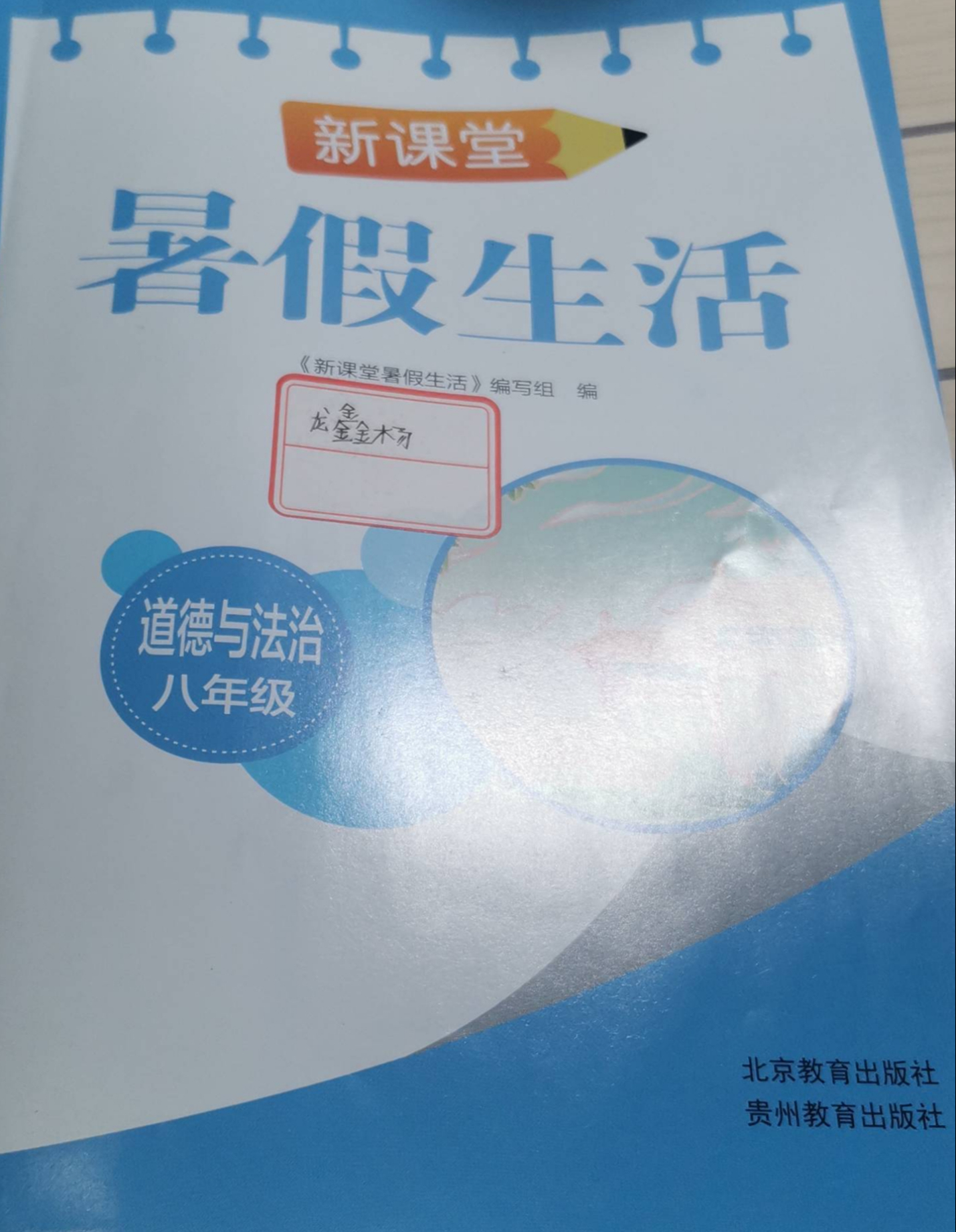 2023年新课堂暑假生活八年级政治全册通用版