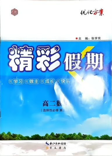 2023年优化方案，精彩假期高二数学全册通用版