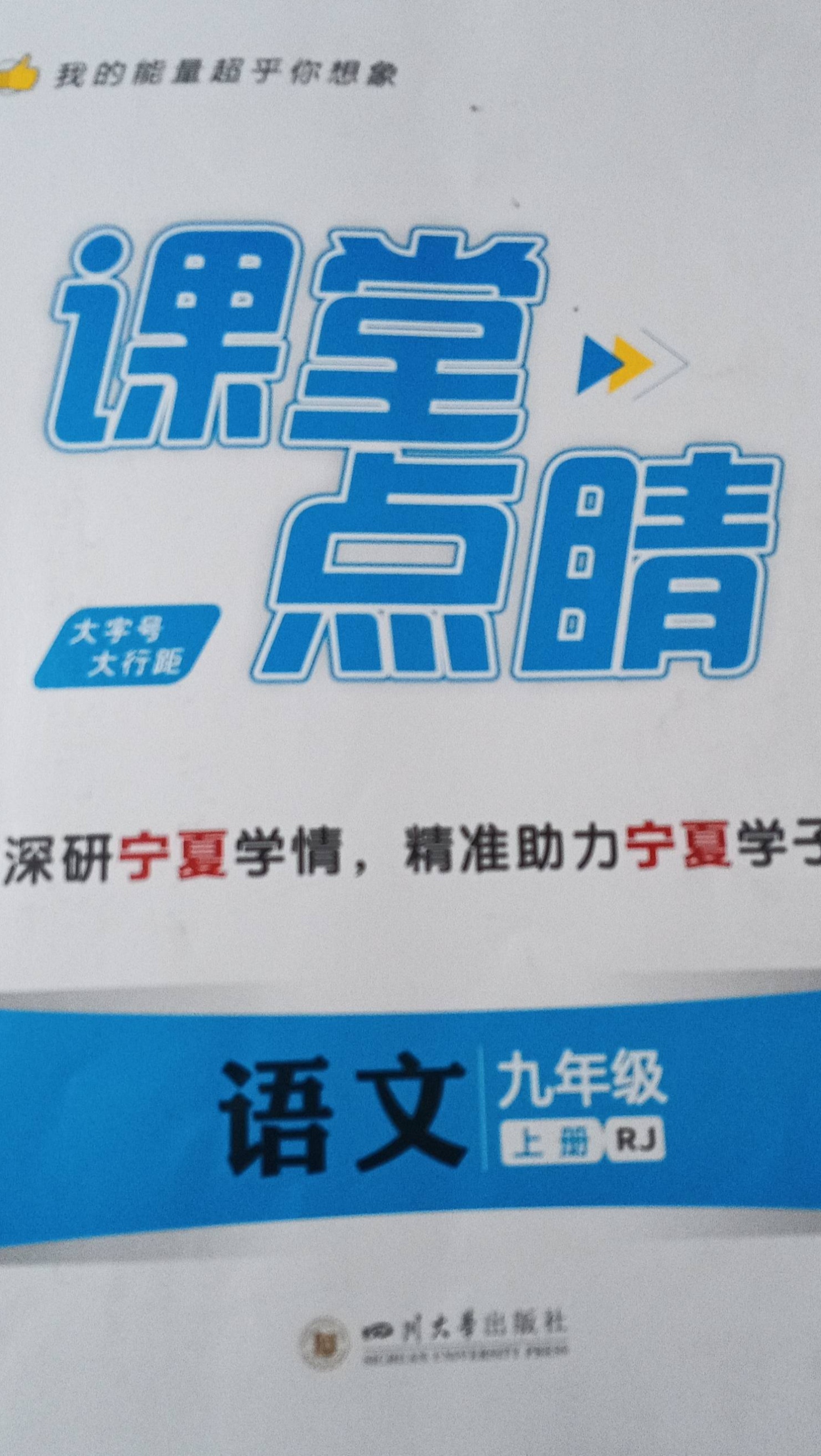 2023年课堂点睛九年级语文上册人教版宁夏专版