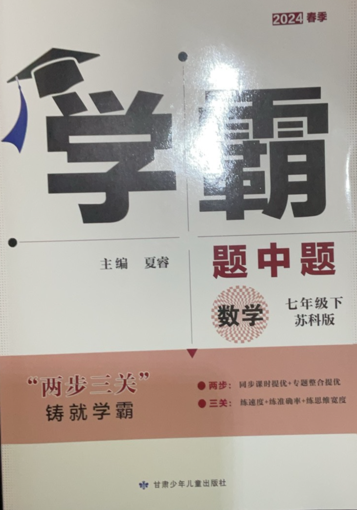 2023年学霸题中题七年级数学下册苏科版