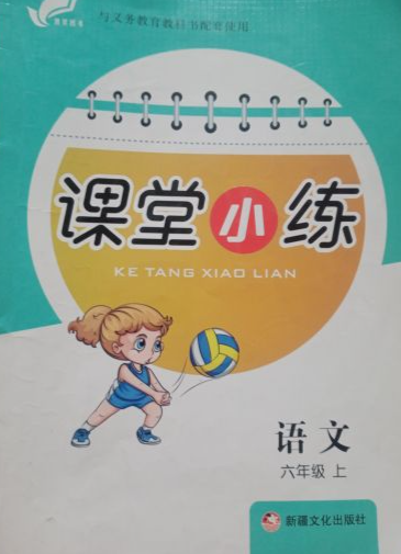 2023年课堂小练六年级语文上册人教版