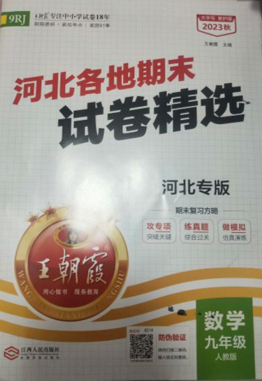 2024年王朝霞各地期末试卷精选九年级数学全册人教版河北专版